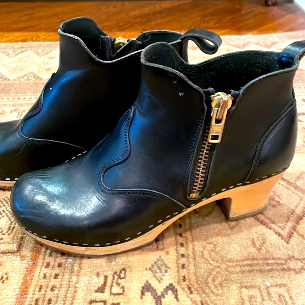Swedish Hasbeens Clog Boots Size 38